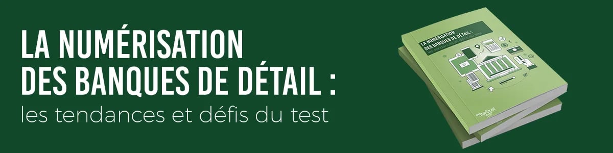 Une image de notre livre blanc sur les tendances numériques et défis du test dans le secteur bancaire. 