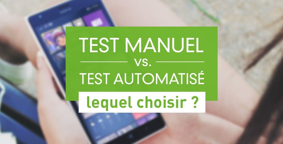 Manual vs. automated testing