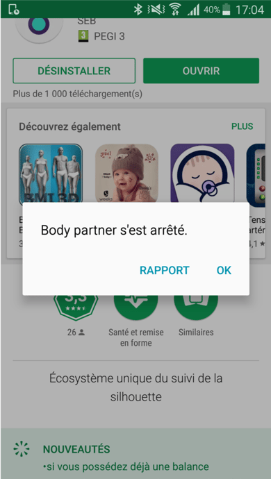 Image de l'application mobile pour Body Partner